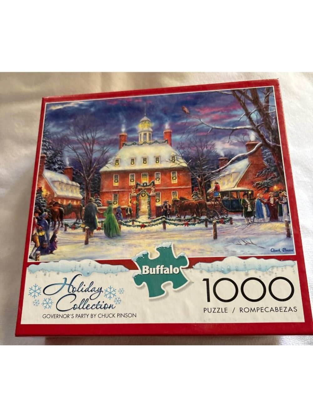 Buffalo Holiday Collection Governors Party 1000-Piece Puzzle By Chuck Pinson
